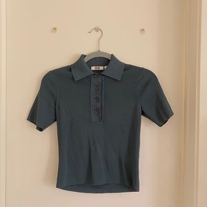 Uniqlo polo shirt dark green